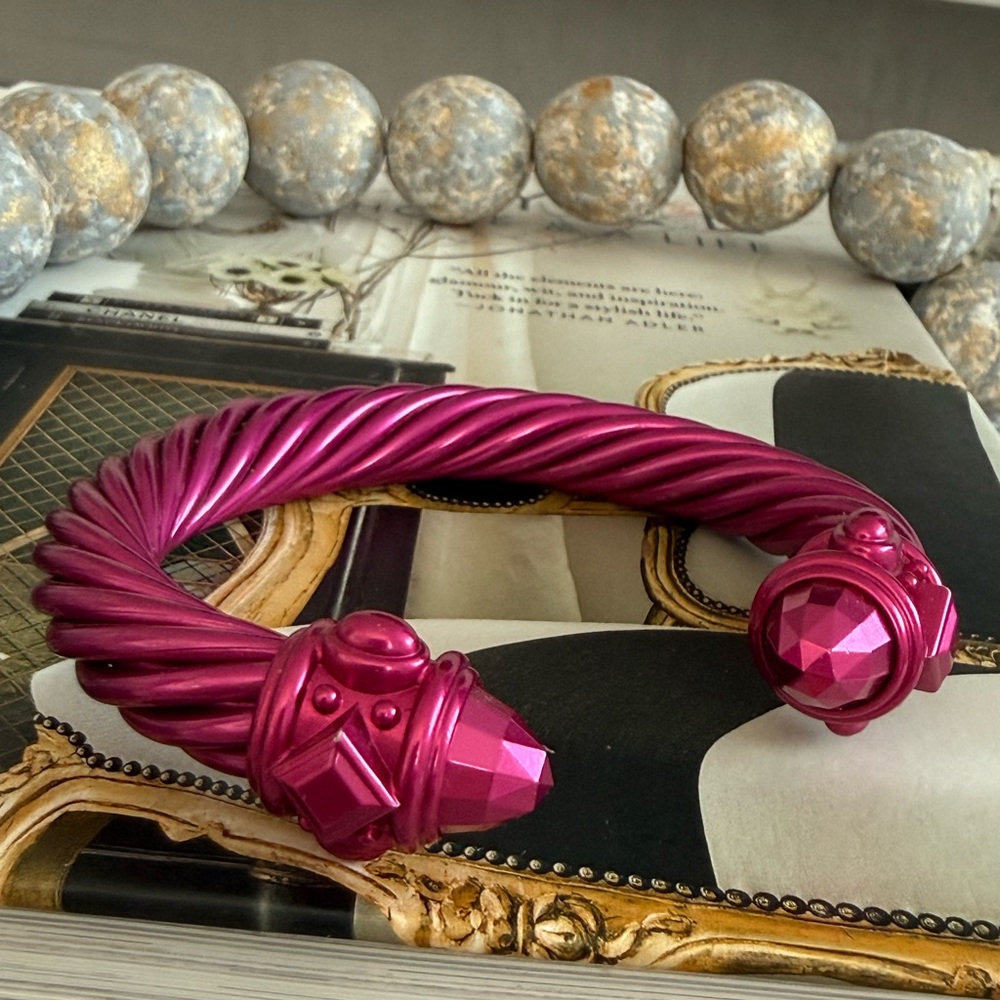 DAVID YURMAN SPECIAL EDITION Fuchsia Aluminum Twisted Bracelet
